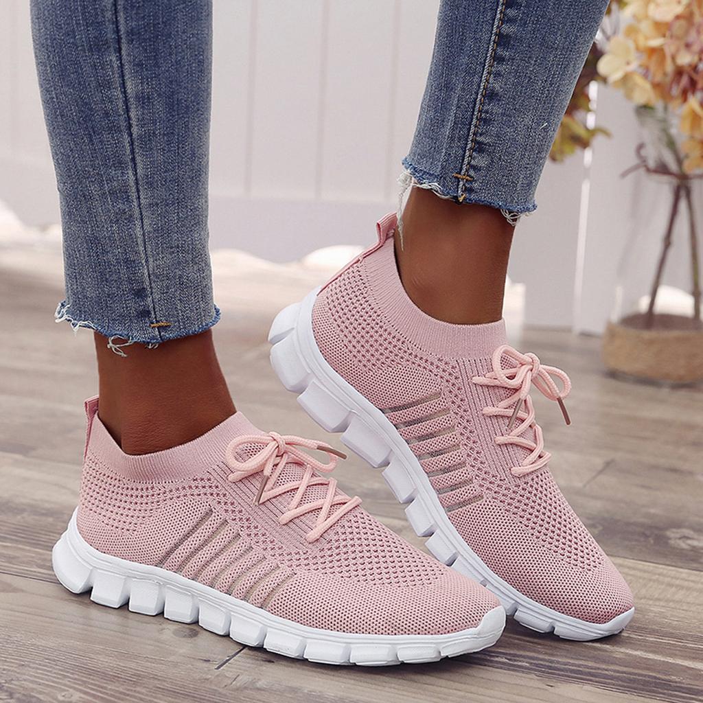 Slip-On Sneakers - Andningsaktiva - Ortopediska - Mesh Sneakers - Träningsskor för kvinnor