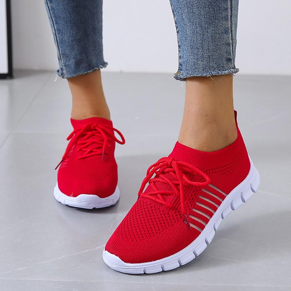 Slip-On Sneakers - Andningsaktiva - Ortopediska - Mesh Sneakers - Träningsskor för kvinnor