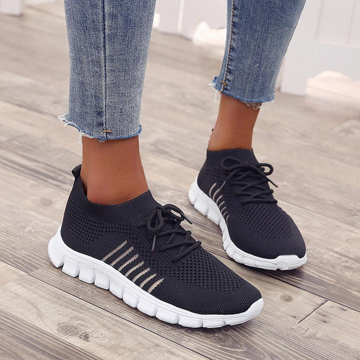 Slip-On Sneakers - Andningsaktiva - Ortopediska - Mesh Sneakers - Träningsskor för kvinnor
