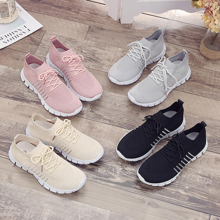 Slip-On Sneakers - Andningsaktiva - Ortopediska - Mesh Sneakers - Träningsskor för kvinnor