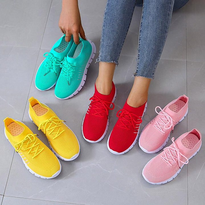 Slip-On Sneakers - Andningsaktiva - Ortopediska - Mesh Sneakers - Träningsskor för kvinnor