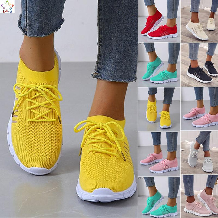 Slip-On Sneakers - Andningsaktiva - Ortopediska - Mesh Sneakers - Träningsskor för kvinnor