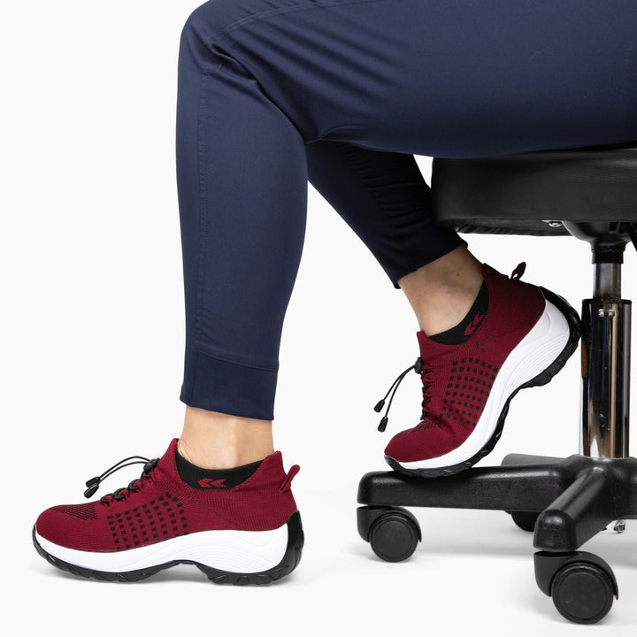 Slip-On Sneakers - Ortopediska - Luftkuddar - Sneakers med tjock sula - Damskor