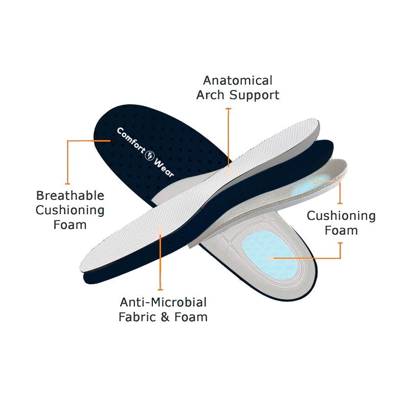 Slip-On Sneakers - Ortopediska - Luftkuddar - Sneakers med tjock sula - Damskor