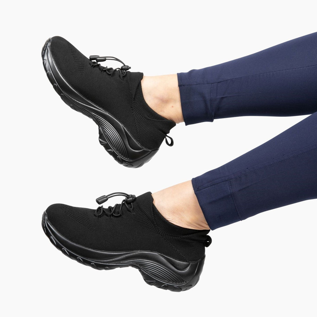 Slip-On Sneakers - Ortopediska - Luftkuddar - Sneakers med tjock sula - Damskor