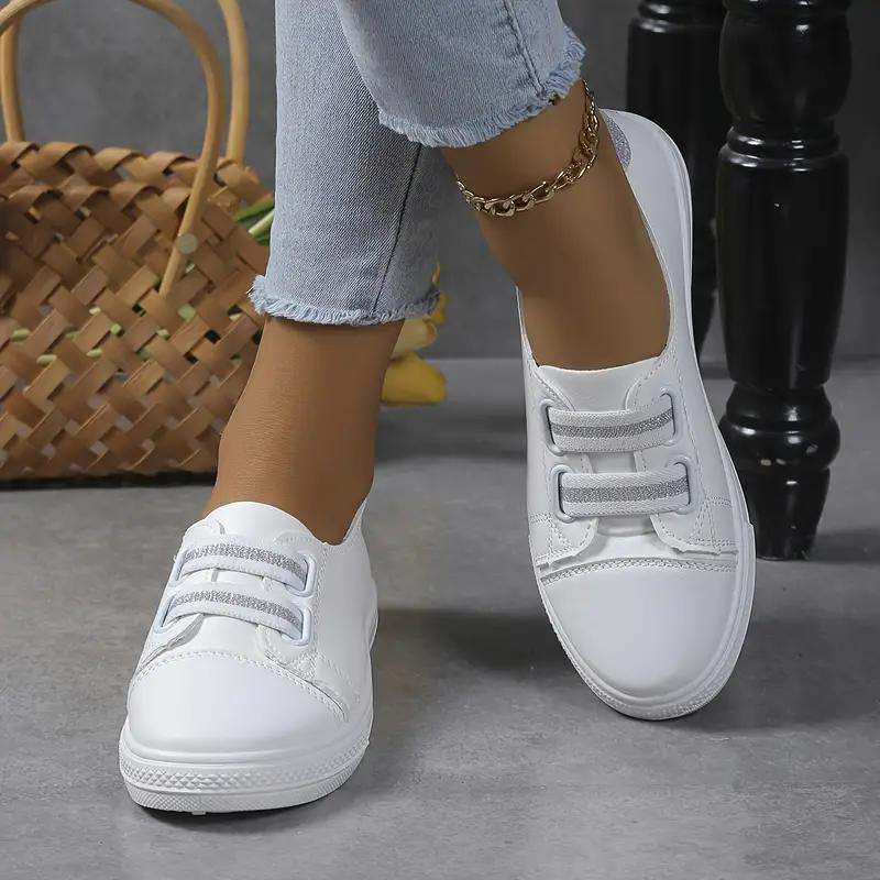 Slip On Sneakers - Vit - Lättvikt - Gåskor - Damskor