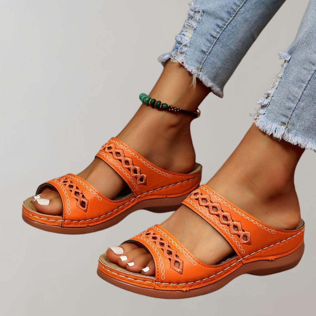 Slip-On-sandaler – ergonomiska ortopediska sommarsandaler för damer