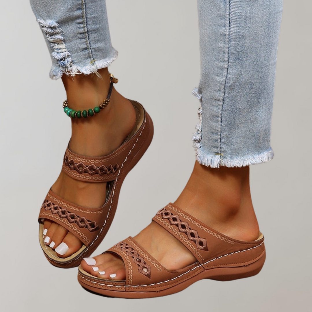Slip-On-sandaler – ergonomiska ortopediska sommarsandaler för damer