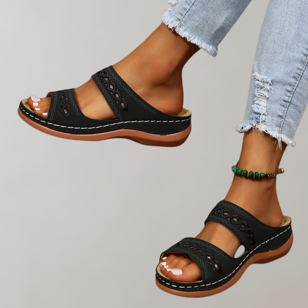 Slip-On-sandaler – ergonomiska ortopediska sommarsandaler för damer