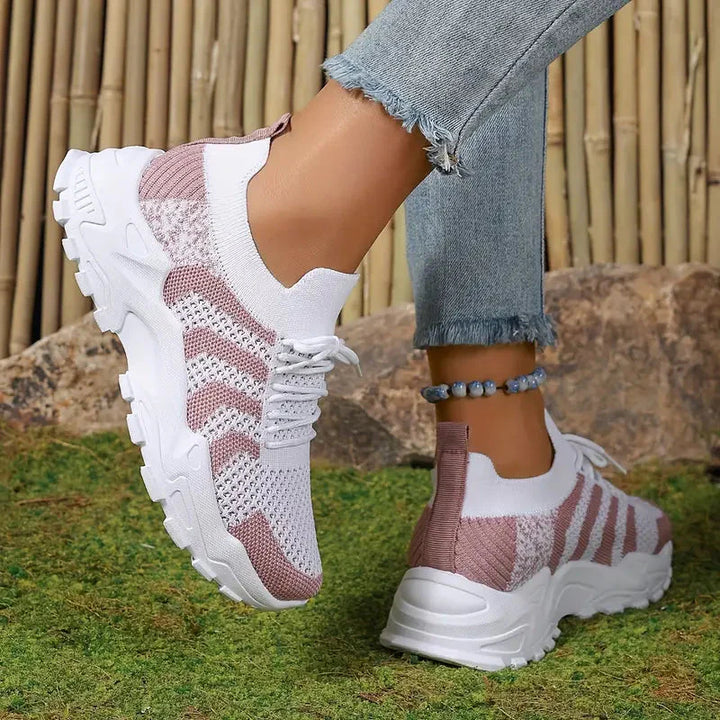 Slip On-sneakers, Skjut in, Bekväma, Mesh Sneakers, Sportskor