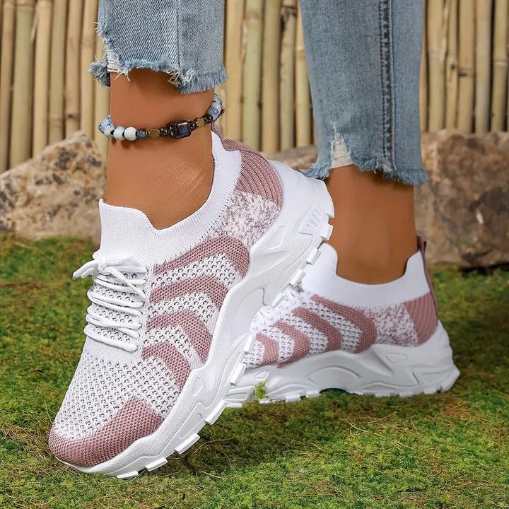 Slip On-sneakers, Skjut in, Bekväma, Mesh Sneakers, Sportskor