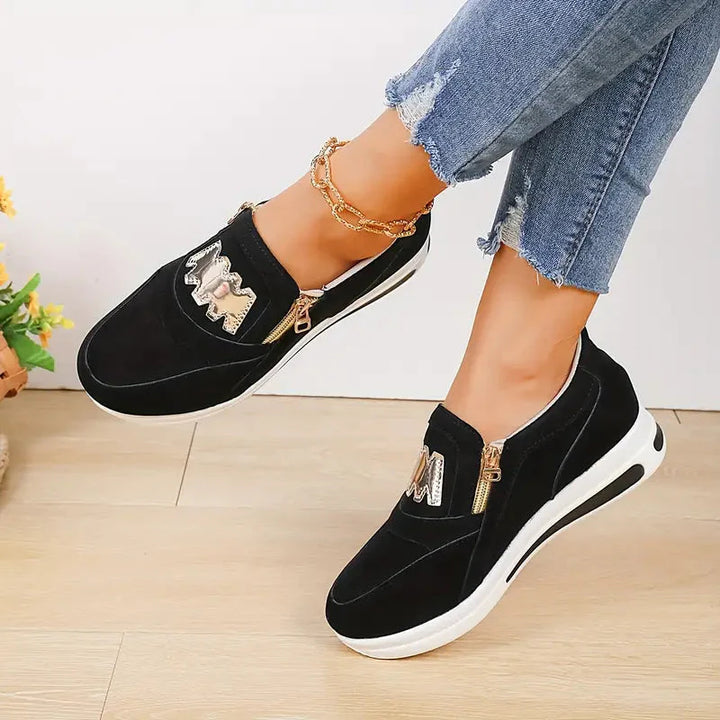 Sneakers - Plattform - Slip On - Gåskor - Damskor