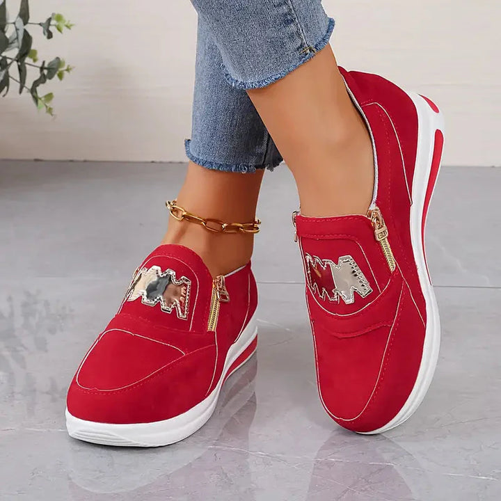 Sneakers - Plattform - Slip On - Gåskor - Damskor