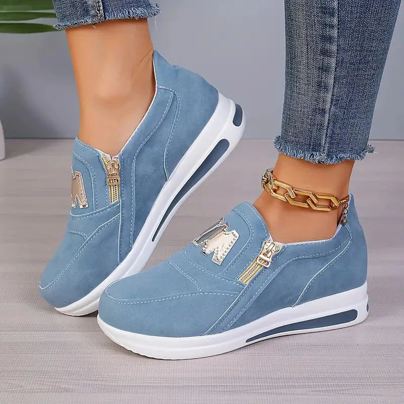 Sneakers - Plattform - Slip On - Gåskor - Damskor