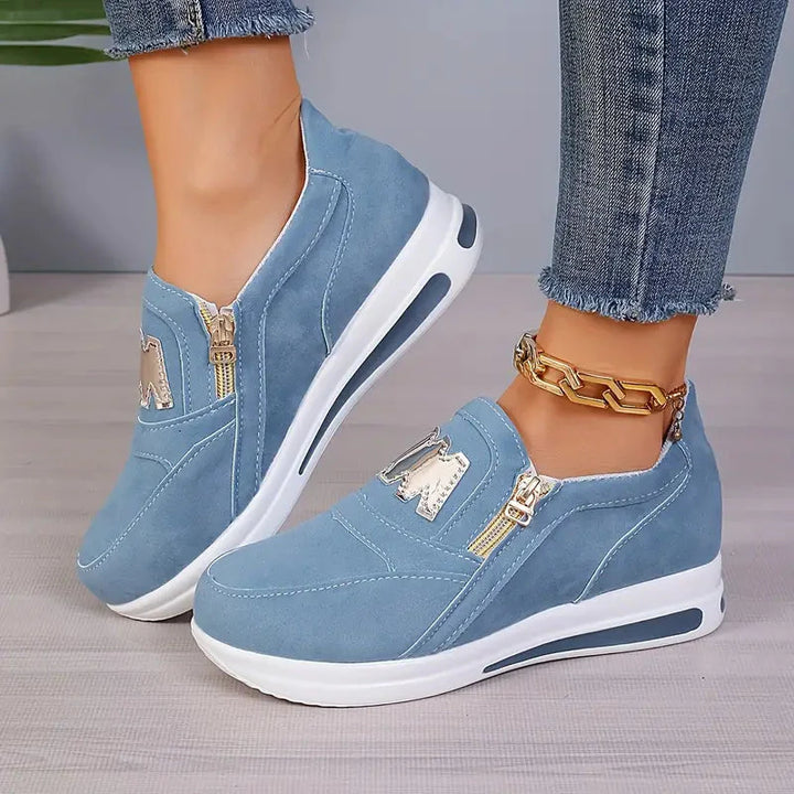 Sneakers - Plattform - Slip On - Gåskor - Damskor