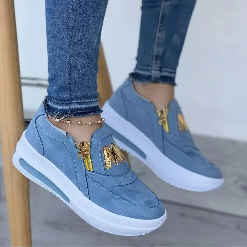 Sneakers - Plattform - Slip On - Gåskor - Damskor