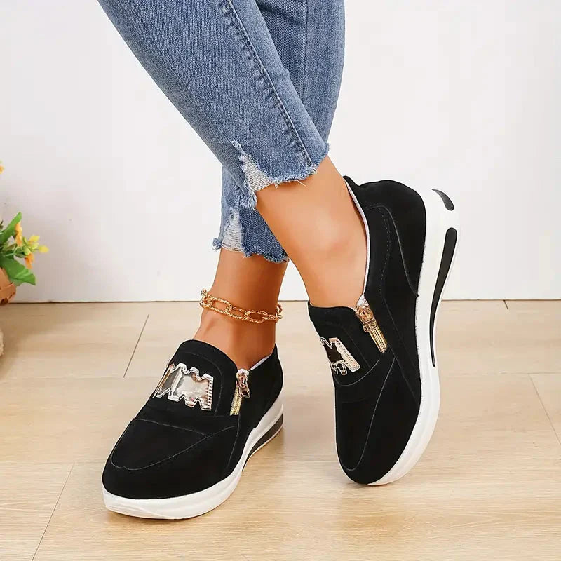 Sneakers - Plattform - Slip On - Gåskor - Damskor