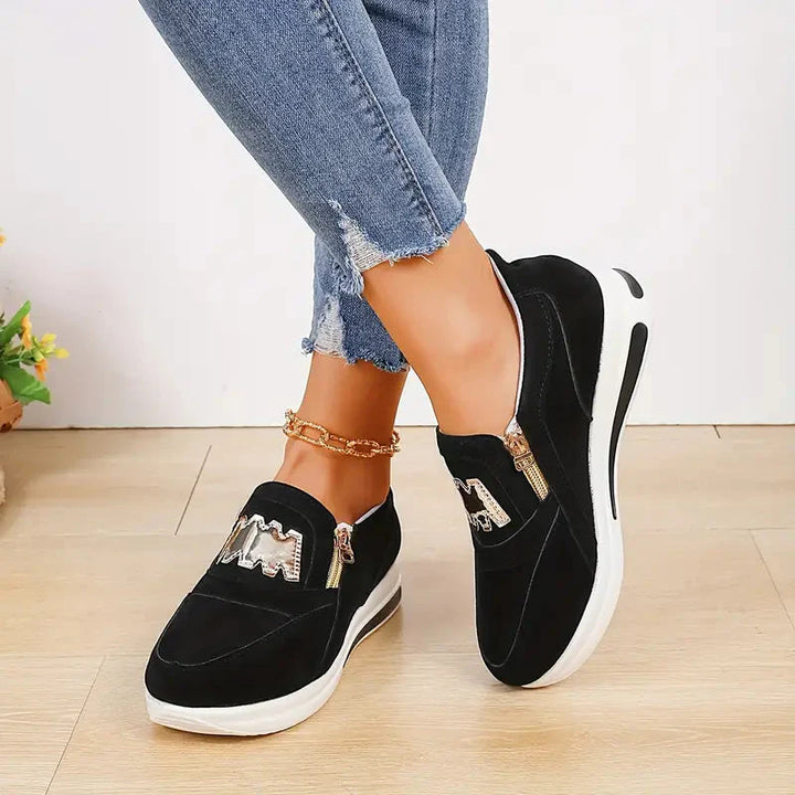Sneakers - Plattform - Slip On - Gåskor - Damskor