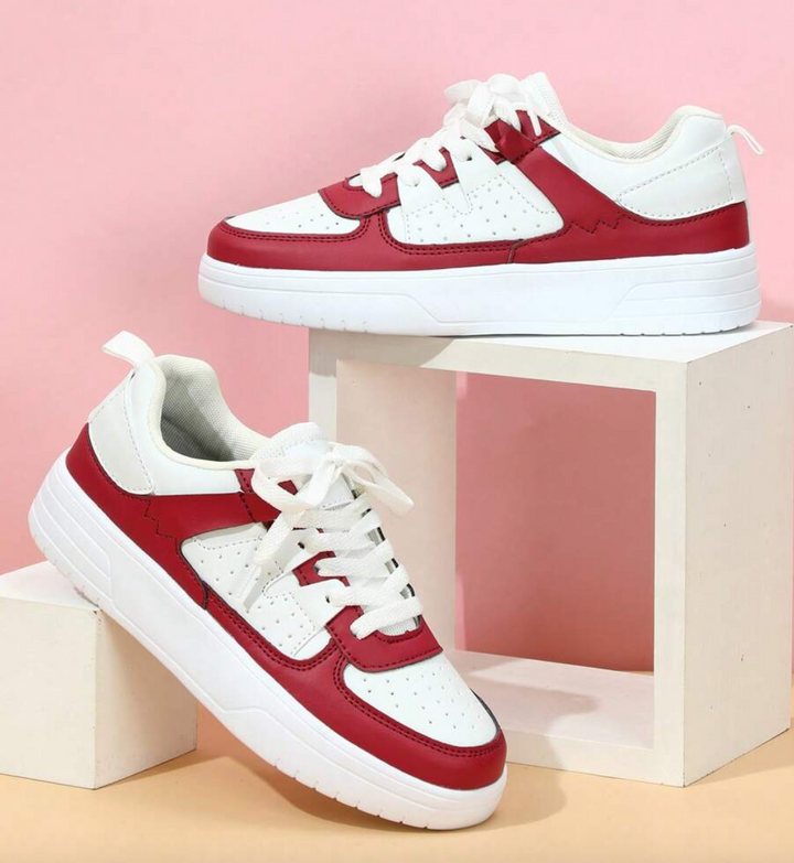 Sneakers för kvinnor - Bekväma - Snörning - Skate skor - Casual Sneakers