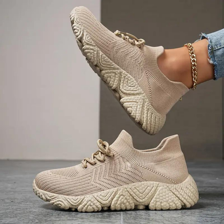 Sneakers i mesh - Ortopediska - Slide In - Slip On Sneakers - Damskor