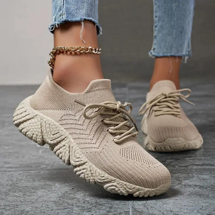 Sneakers i mesh - Ortopediska - Slide In - Slip On Sneakers - Damskor