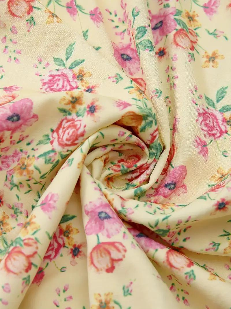 Solklänning - Blommig - Puffärm - Sommarklänning - Maxiklänning