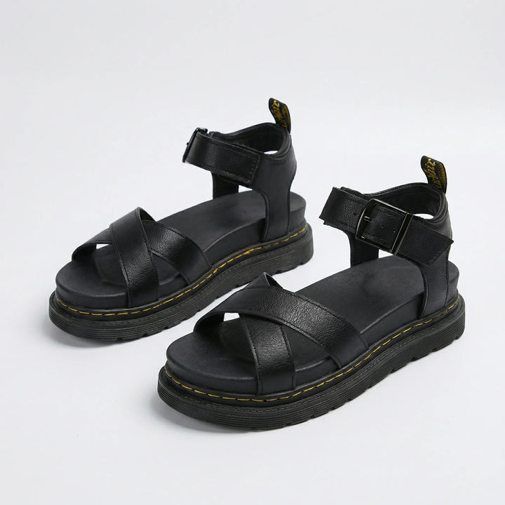 Sportiga sandaler med platåsula - Velma