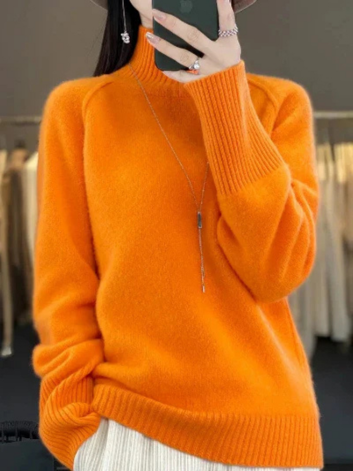 Stickad Tröja | Fluffig | Turtleneck | Stickad Tröja | Damstickat