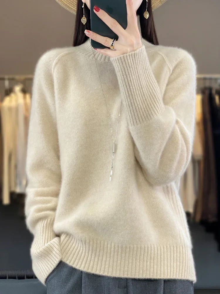 Stickad Tröja | Fluffig | Turtleneck | Stickad Tröja | Damstickat