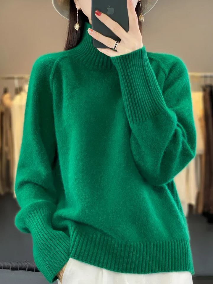 Stickad Tröja | Fluffig | Turtleneck | Stickad Tröja | Damstickat