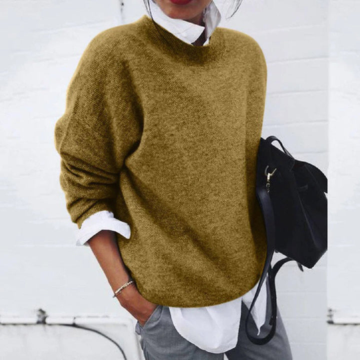 Stickad Tröja | Loose Fit | Långärmad | Oversized Pullover | Vinterkläder för kvinnor