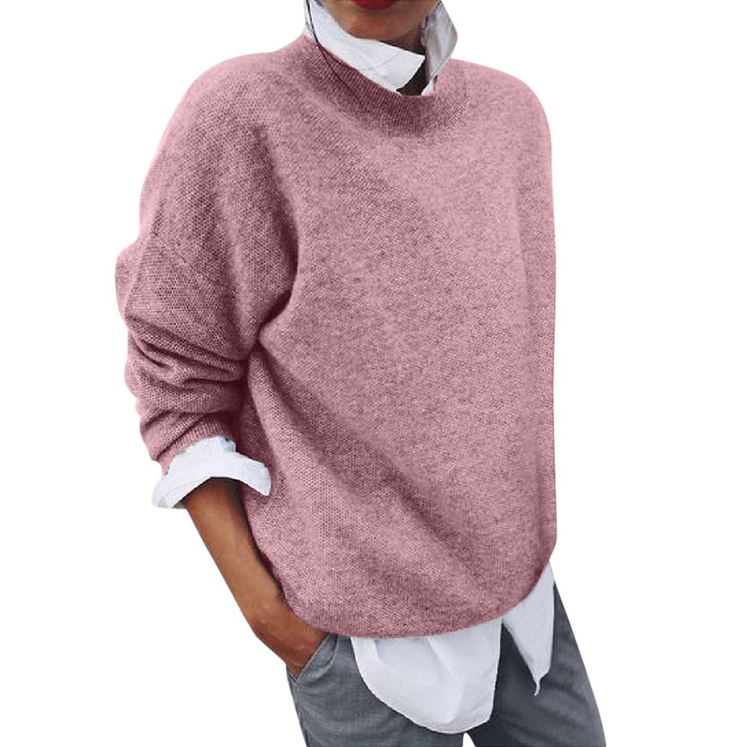 Stickad Tröja | Loose Fit | Långärmad | Oversized Pullover | Vinterkläder för kvinnor