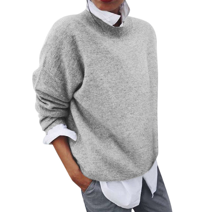 Stickad Tröja | Loose Fit | Långärmad | Oversized Pullover | Vinterkläder för kvinnor