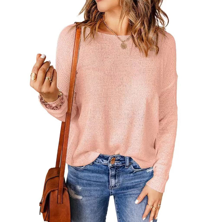 Stickad Tröja | Loose Fit | Pullover | Båtringad Tröja | Damkläder