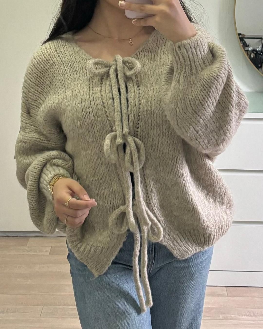 Stickad kofta | Oversized | Chunky | Knytbluskofta | Damstickat
