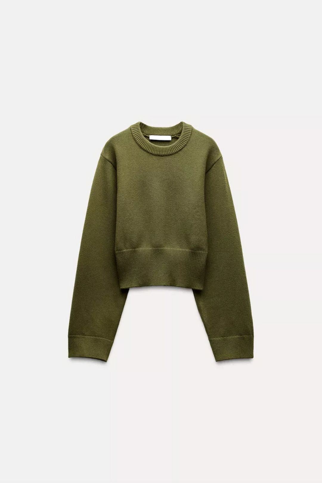 Stickad tröja - Loose Fit - Grön - Pullover - Damkläder