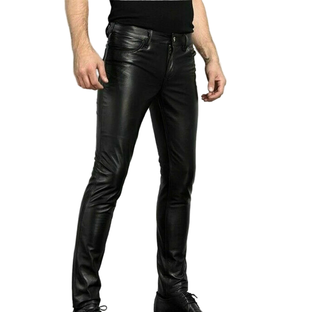 Mäns Slim Fit Herrbyxor i Stilren Design