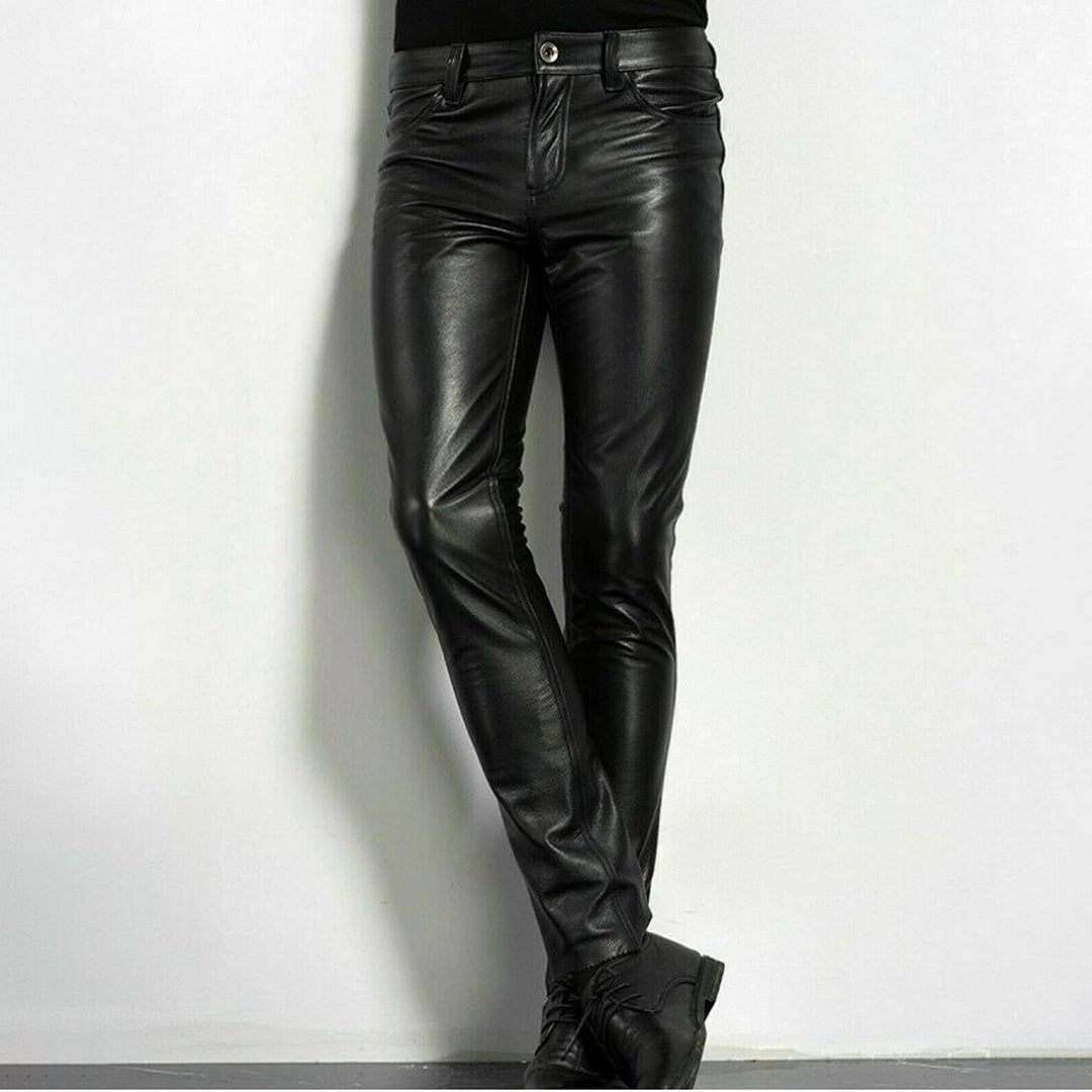 Mäns Slim Fit Herrbyxor i Stilren Design