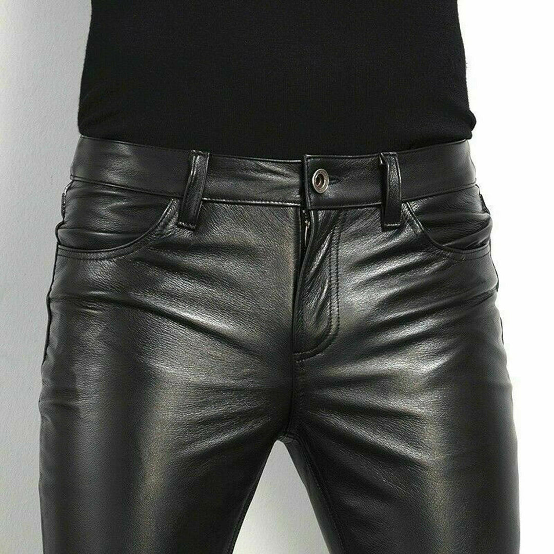 Mäns Slim Fit Herrbyxor i Stilren Design