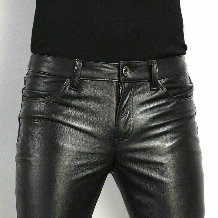 Mäns Slim Fit Herrbyxor i Stilren Design
