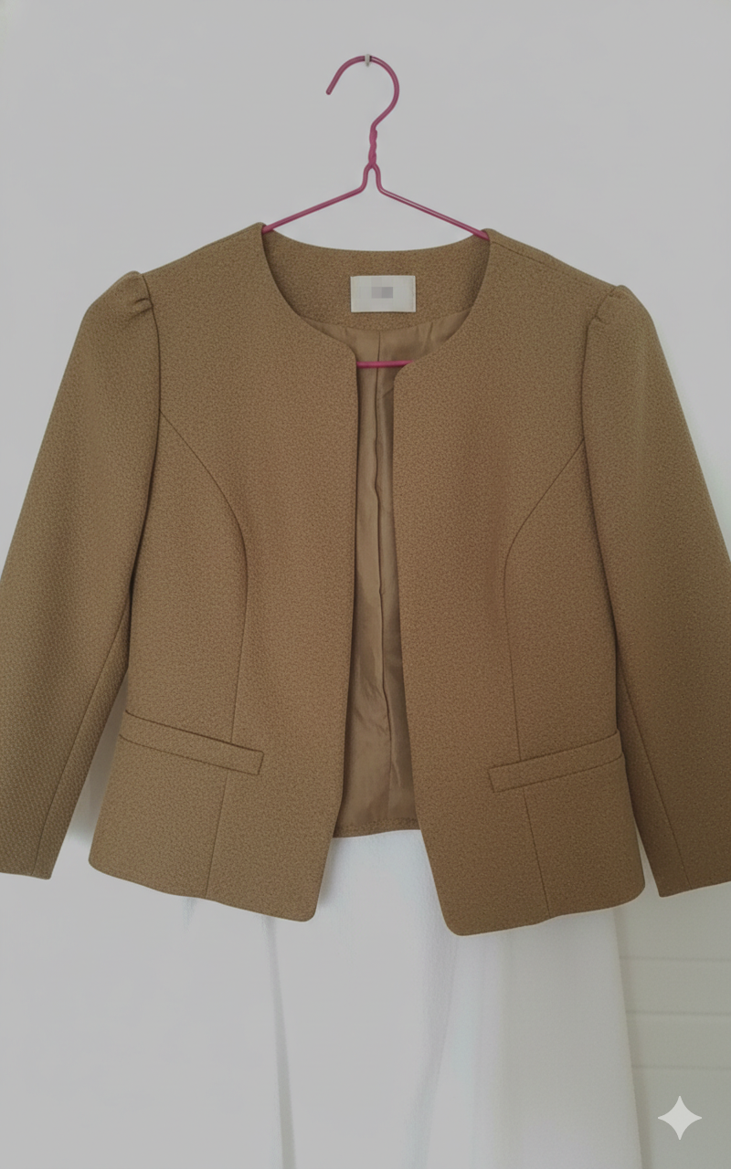 Suede Jacket - Zip-Up - Crew Neck - Sommarjacka - Damjacka