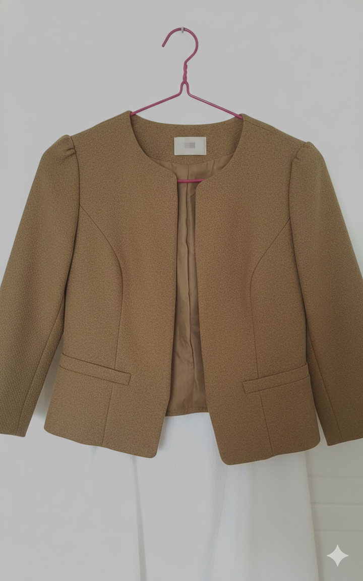 Suede Jacket - Zip-Up - Crew Neck - Sommarjacka - Damjacka