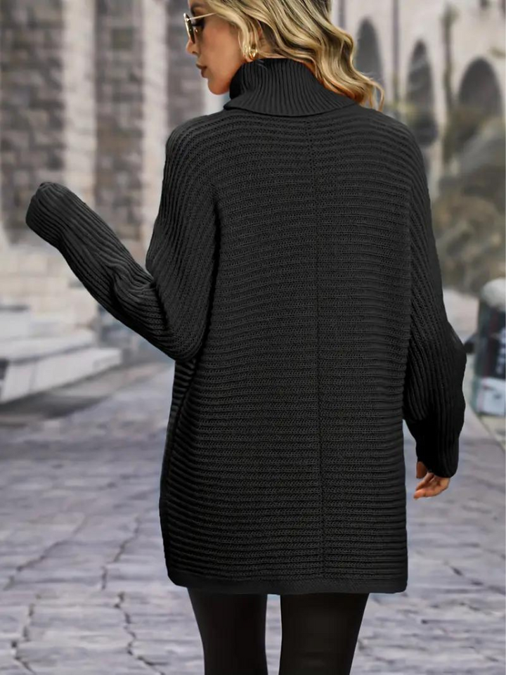 Susanne Tröja | Stickad turtleneck pullover för kvinnor