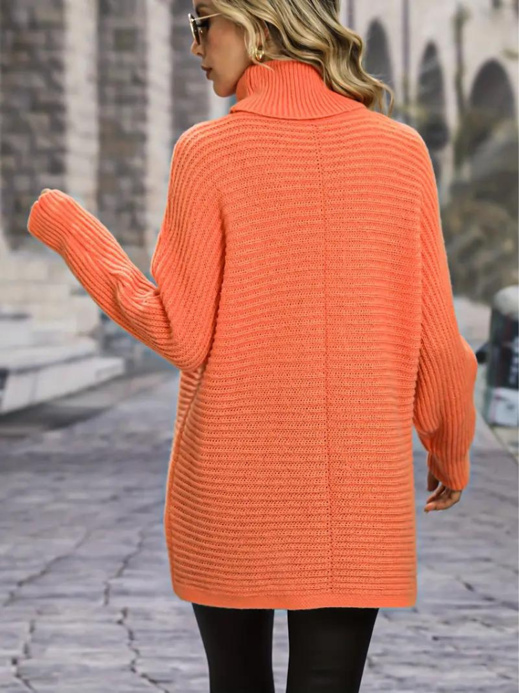 Susanne Tröja | Stickad turtleneck pullover för kvinnor