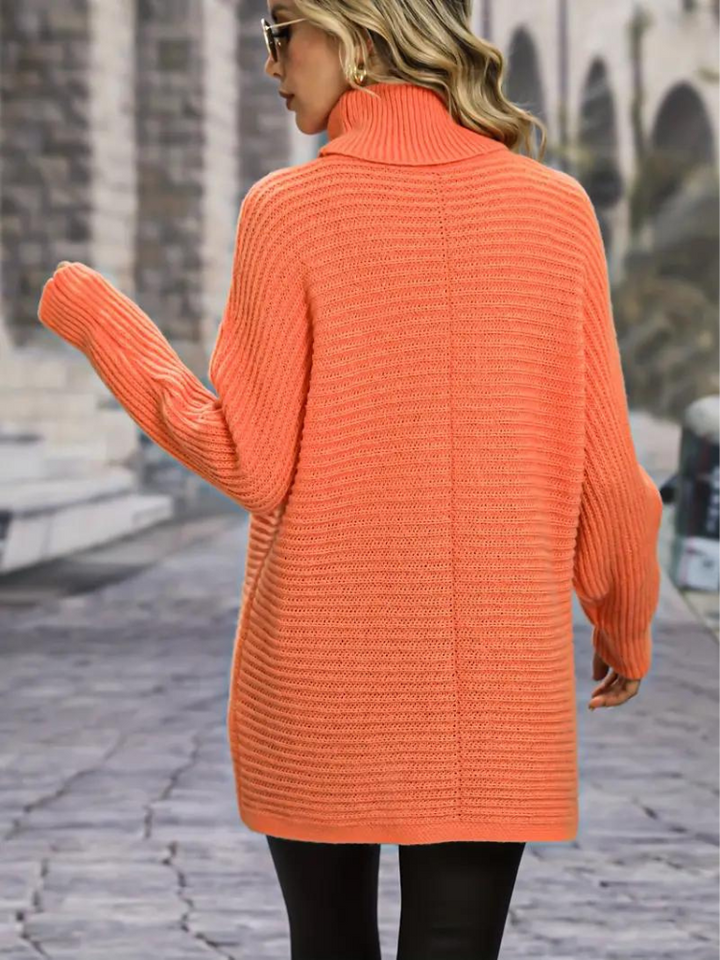 Susanne Tröja | Stickad turtleneck pullover för kvinnor