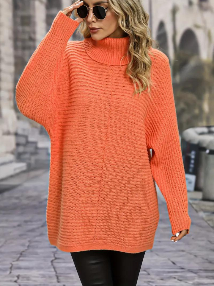 Susanne Tröja | Stickad turtleneck pullover för kvinnor