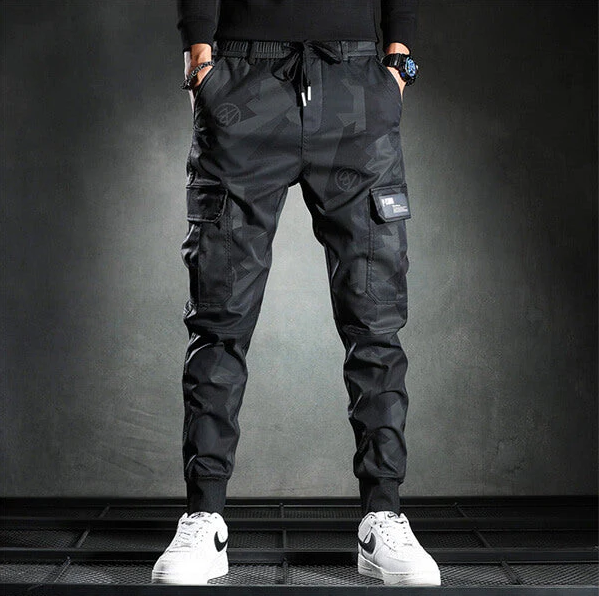 Herr Slim-Fit Byxor i Svart för Formella & Avslappnade Tillfällen