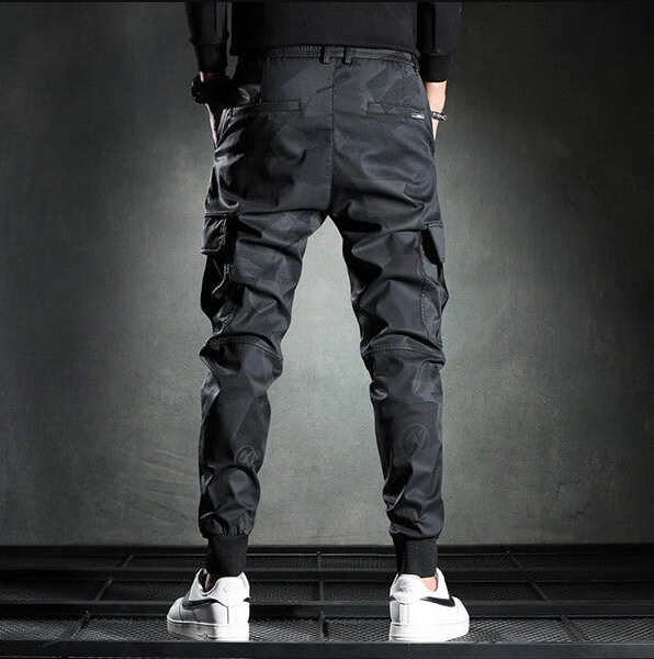 Herr Slim-Fit Byxor i Svart för Formella & Avslappnade Tillfällen