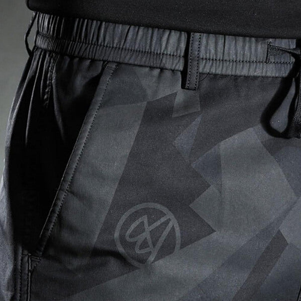 Herr Slim-Fit Byxor i Svart för Formella & Avslappnade Tillfällen