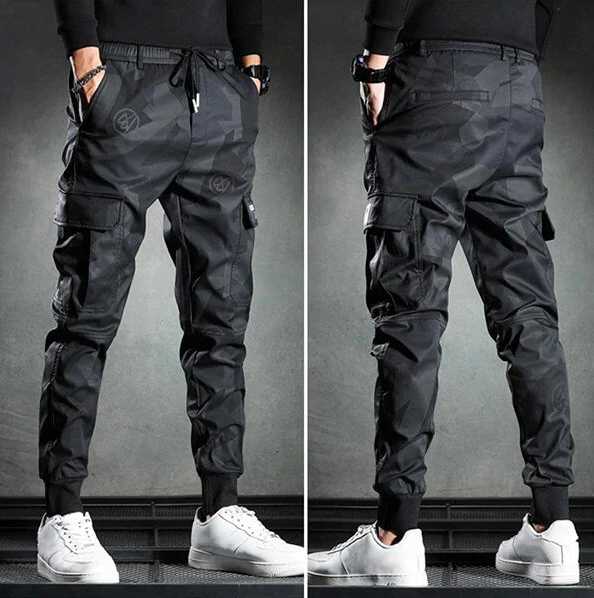 Herr Slim-Fit Byxor i Svart för Formella & Avslappnade Tillfällen